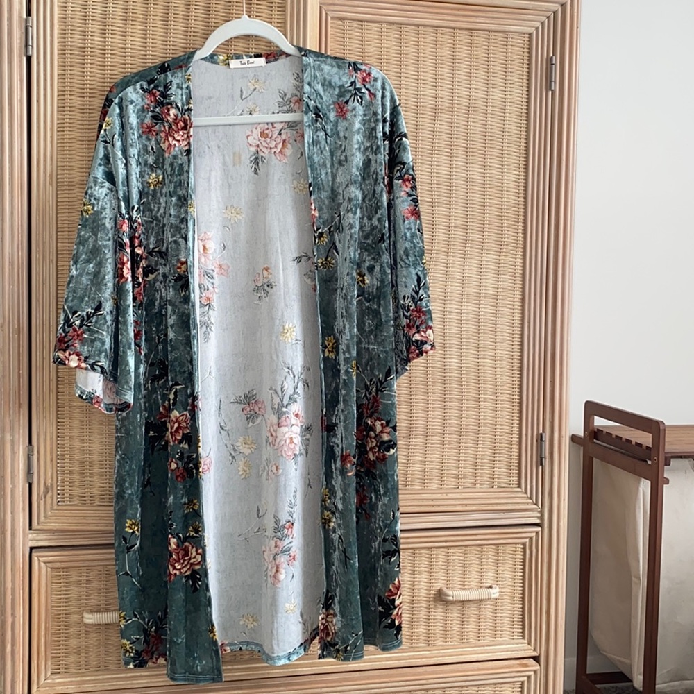 velvet kimono